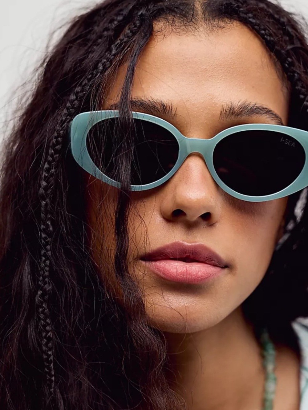 I-SEA Marley Aqua Oval Sunglasses